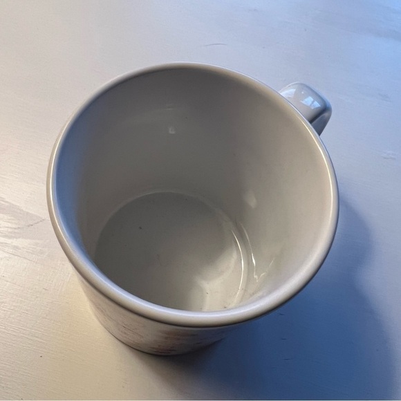 Dunkin Donuts Peace Love & Donuts Ceramic Coffee Mugs Set of 2 - Picture 4 of 7